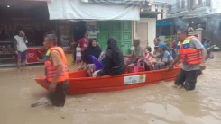 Banjir di Kabupaten Cirebon Rendam Empat Desa